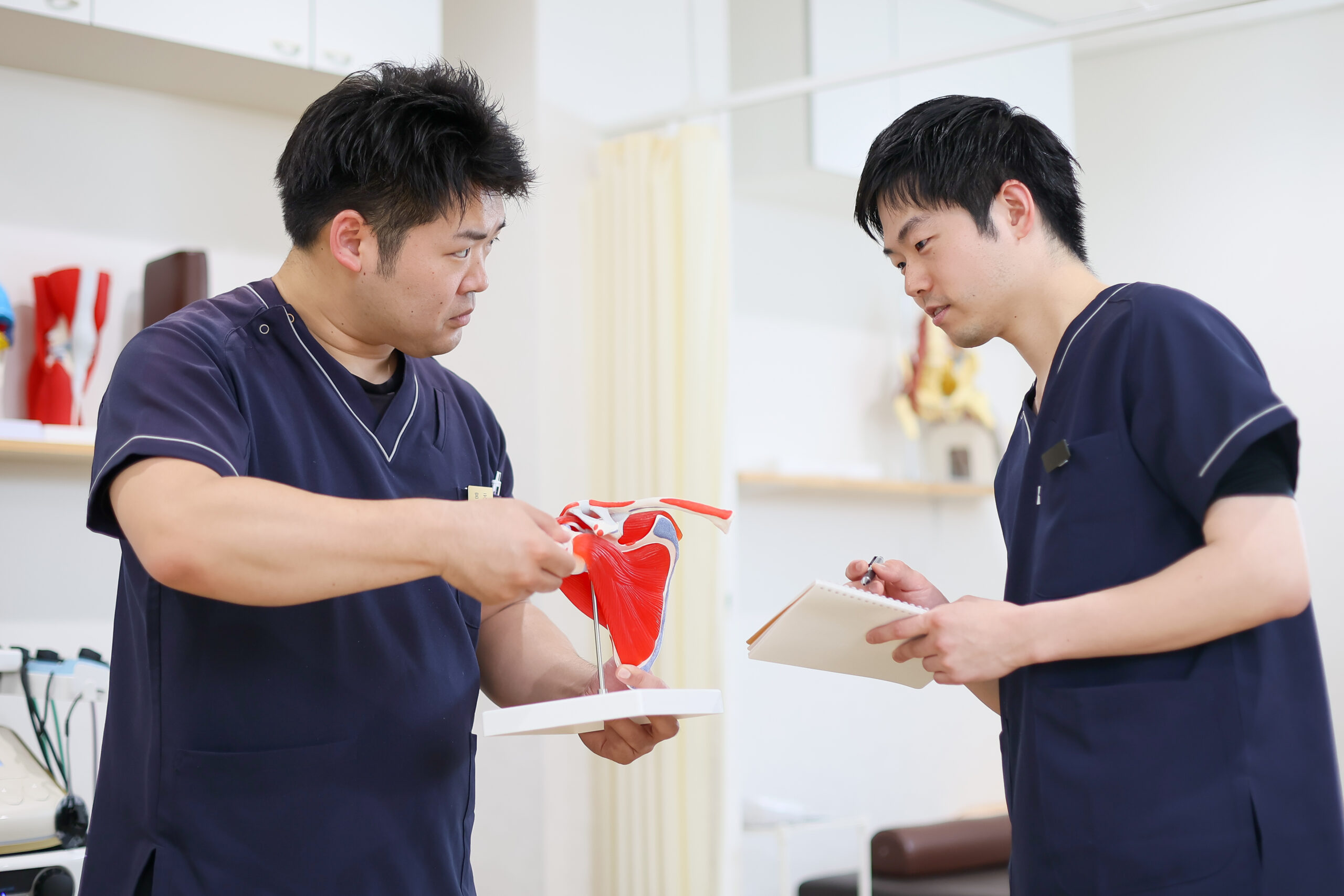ブラザー制度による指導の様子